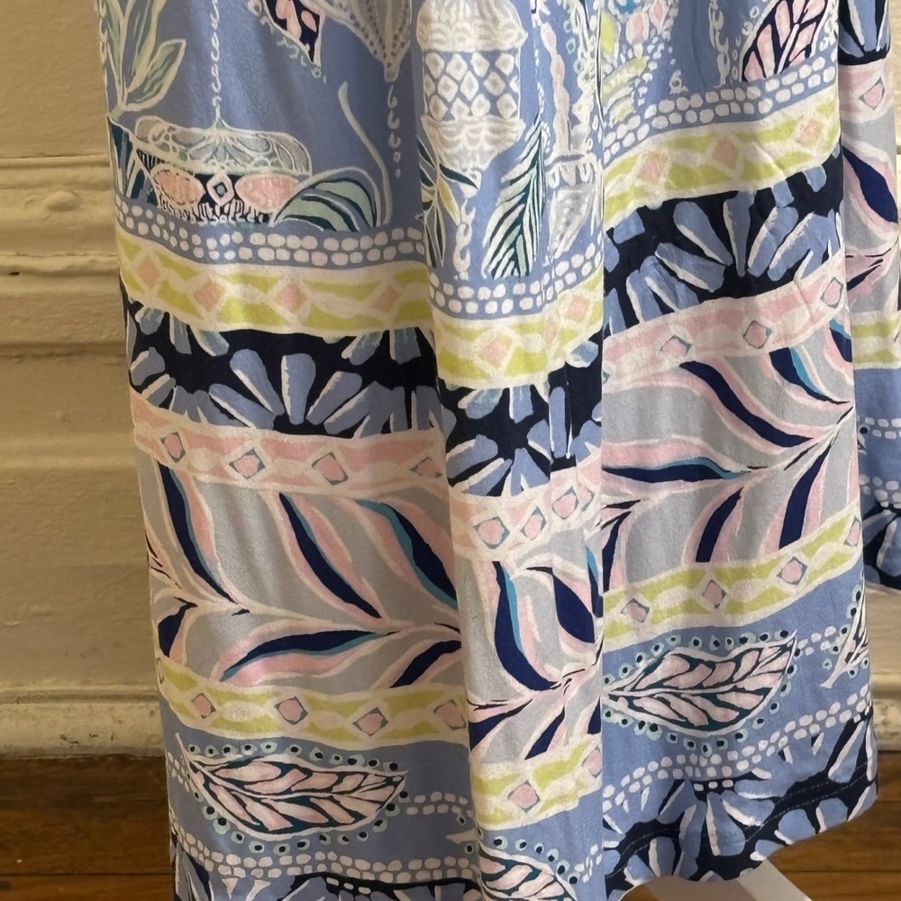 Lilly Pulitzer McKinley Maxi Dress Blue Peri Lapis Lanterns size Small - Picture 7 of 16